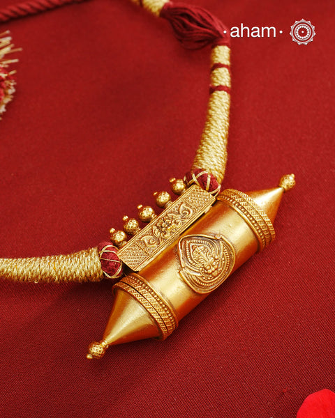 Amulet Gold Polish Silver Neckpiece
