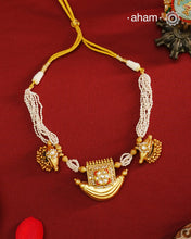 Amulet Gold Polish Silver Neckpiece