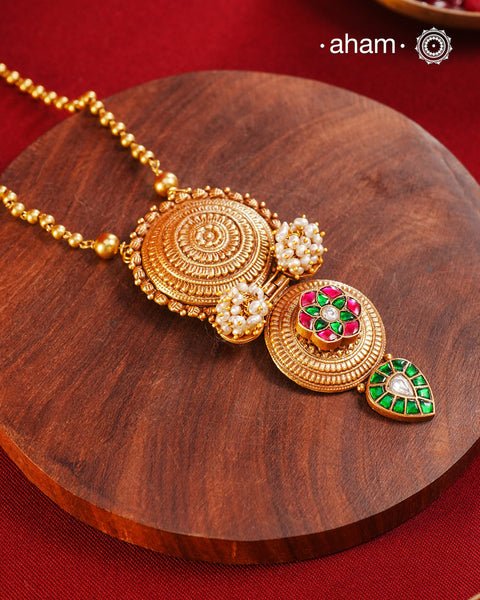 Gold Polish Silver Neckpiece