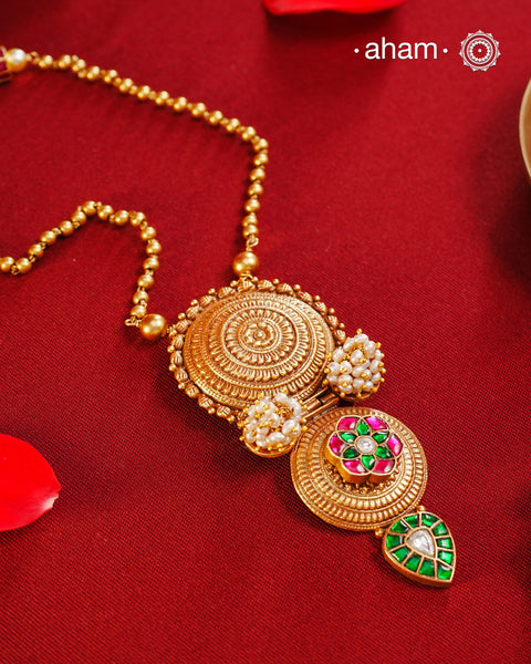Gold Polish Silver Neckpiece