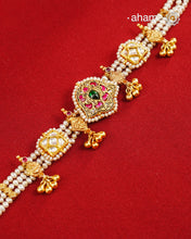 Kundan Gold Polish Silver Choker