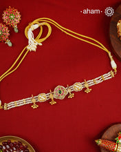 Kundan Gold Polish Silver Choker