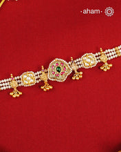 Kundan Gold Polish Silver Choker