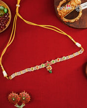 Kundan Gold Polish Silver Choker