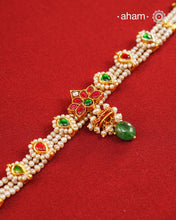 Kundan Gold Polish Silver Choker