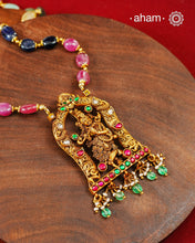 Krishna Gold Polish Silver Neckpiece