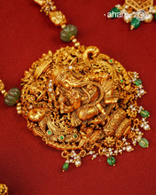 Ganesha Gold Polish Silver Neckpiece