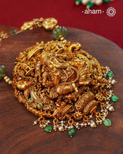 Ganesha Gold Polish Silver Neckpiece
