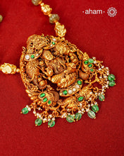 Laxmi Gold Polish Silver Neckpiece