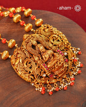 Lakshmi Gold Polish Silver Neckpiece