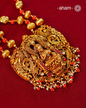 Lakshmi Gold Polish Silver Neckpiece