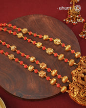 Lakshmi Gold Polish Silver Neckpiece