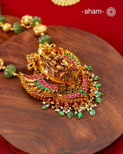 Gandaberunda Gold Polish Silver Neckpiece