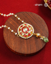 Kundan Gold Polish Silver Neckpiece