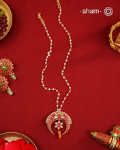 Half Moon Kundan Gold Polish Silver Neckpiece