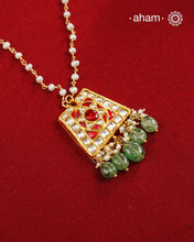 Kundan Gold Polish Silver Neckpiece