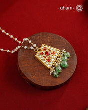 Kundan Gold Polish Silver Neckpiece