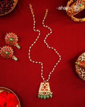 Kundan Gold Polish Silver Neckpiece