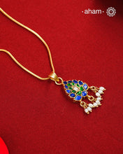 Kundan Gold Polish Silver Neckpiece