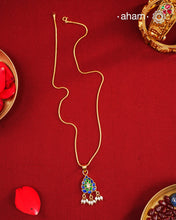 Kundan Gold Polish Silver Neckpiece