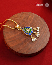 Kundan Gold Polish Silver Neckpiece