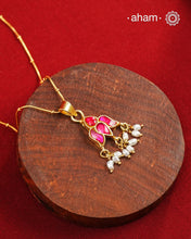 Kundan Gold Polish Silver Neckpiece