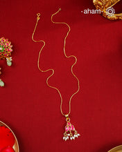 Kundan Gold Polish Silver Neckpiece