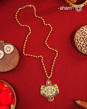 Festive Kundan Gold Polish Silver Neckpiece
