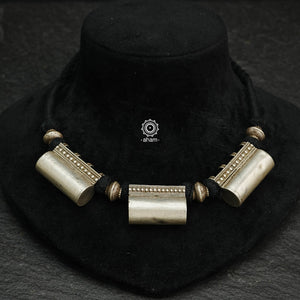 Tribal Amulet Silver Neckpiece