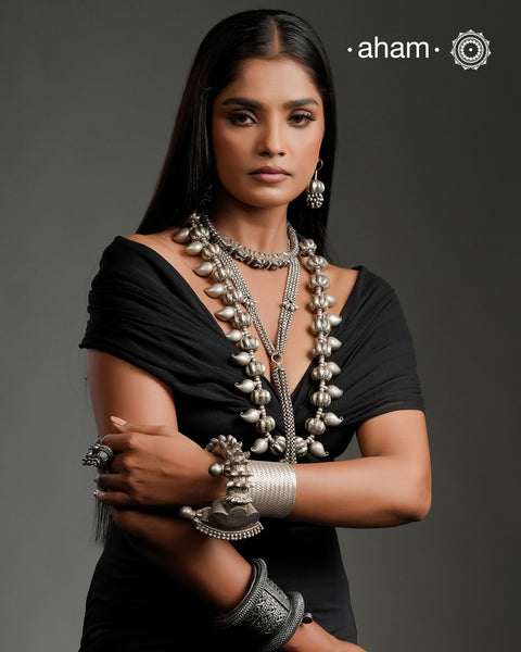Ambi Tribal Silver Neckpiece