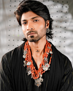Coral Silver Neckpiece