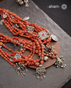 Coral Silver Neckpiece