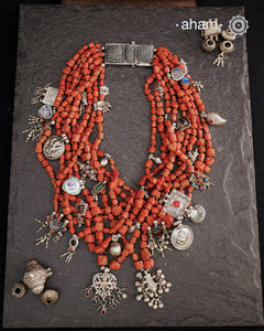 Coral Silver Neckpiece