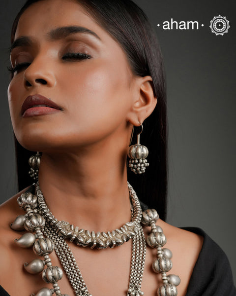 A solid silver Hasli. A beautiful tribal piece from Rajasthan/ Gujarat. 