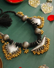 Tribal Two Tone Silver Neckpiece
