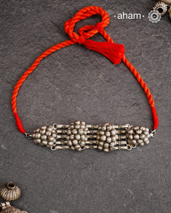Vintage tribal silver choker with multiple ghungoors. Stunning piece that can be worn as it as or works great for layering. Also looks great when worn with a white shirt