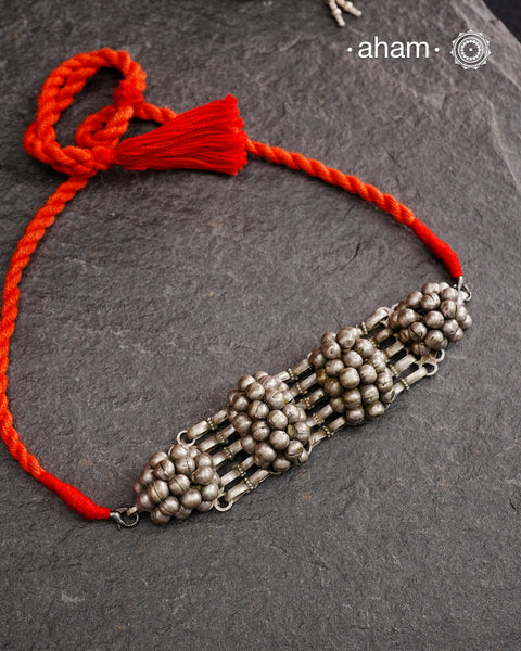 Vintage tribal silver choker with multiple ghungoors. Stunning piece that can be worn as it as or works great for layering. Also looks great when worn with a white shirt