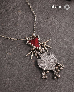 Glass Silver Neckpiece