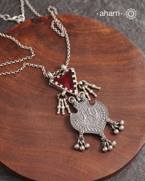 Glass Silver Neckpiece