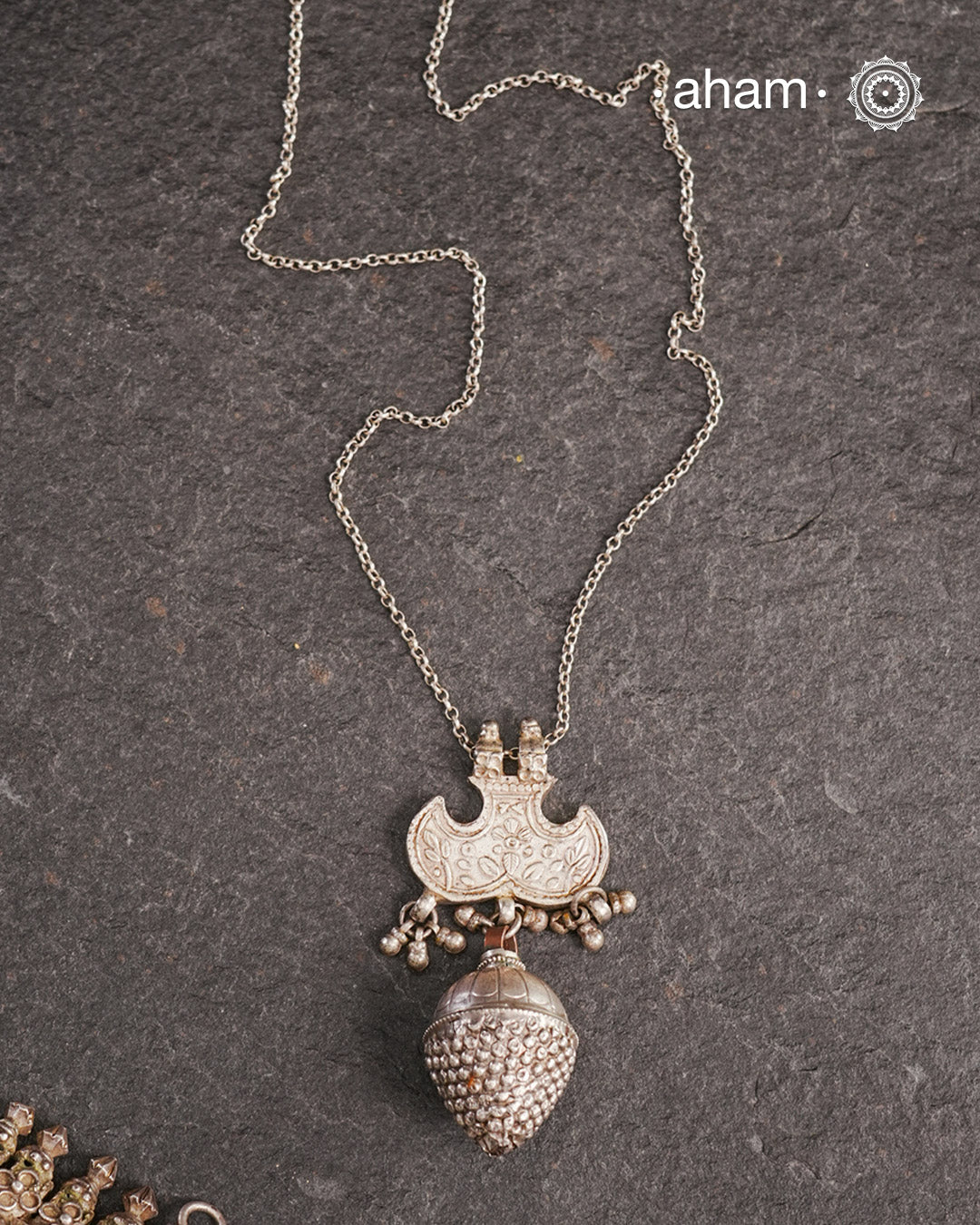 Tribal Borla Silver Neckpiece