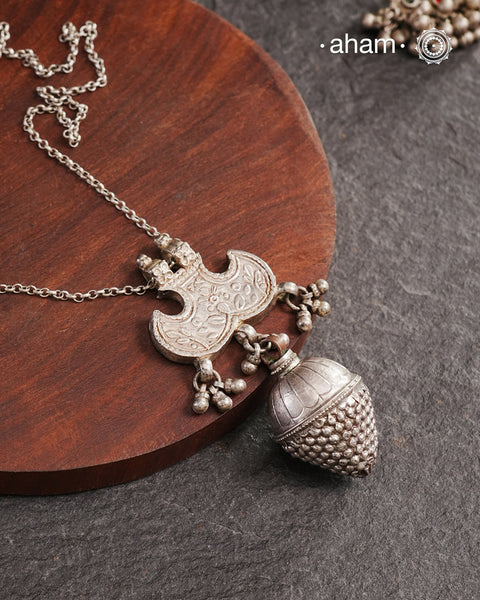 Tribal Borla Silver Neckpiece