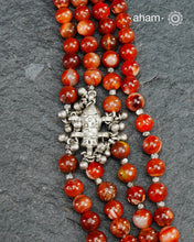 This stunning Ira Silver Neckpiece boasts gorgeous Orange stones and is meticulously crafted from 92.5 sterling silver. Perfect to make a statement, it pairs seamlessly with both traditional and western attire.