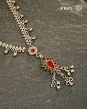 Tribal Glass Silver Neckpiece