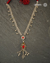 Handcrafted 92.5 sterling silver neckpiece. Wear this beautiful necklace with your Indian or Western wear, looks equally gorgeous.