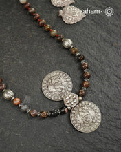 Kashmiri Songbird Rhodonite Silver Neckpiece