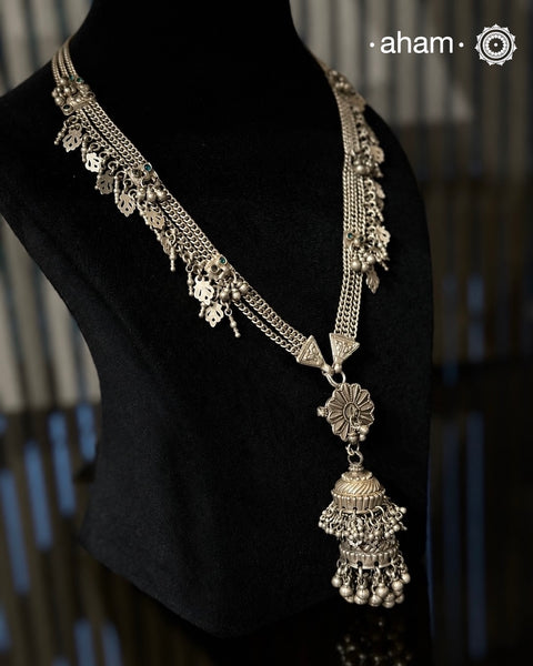 Tribal Jhumkie Silver Neckpiece