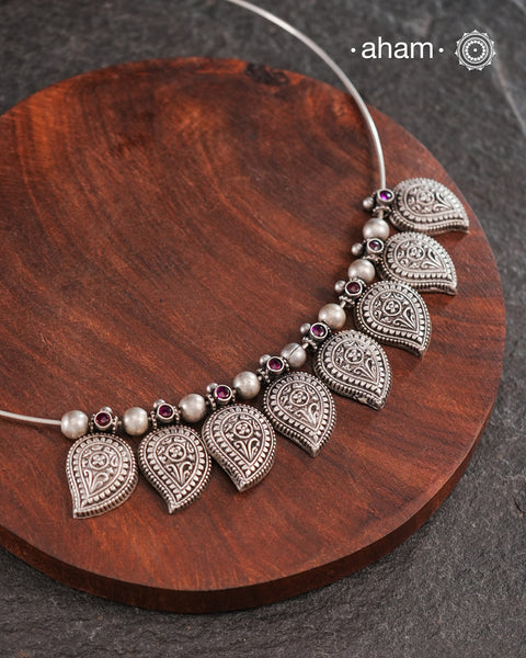 Shivneri Ambi Silver Hasli