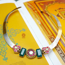 This Noori Two Tone Silver Hasli stands out from the crowd with a unique dual tone design and kundan work. The versatile accessory can be worn to complement any outfit - from formal suits to traditional Indian ethnic wear. When looking for a stylish yet practical accessory, this is the one you want.