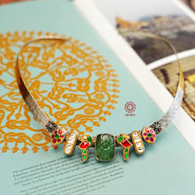 This Noori Two Tone Silver Hasli stands out from the crowd with a unique dual tone design and kundan work. The versatile accessory can be worn to complement any outfit - from formal suits to traditional Indian ethnic wear. When looking for a stylish yet practical accessory, this is the one you want.