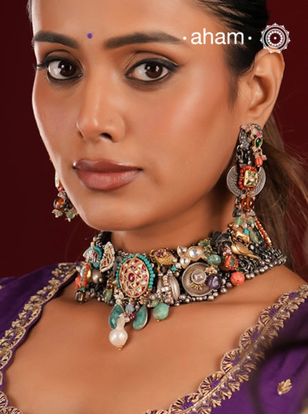 Noori Two Tone Silver Neckpiece